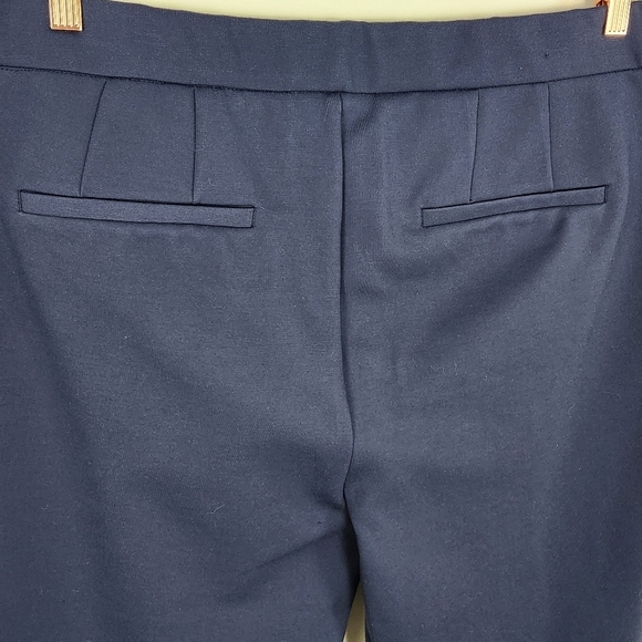 NWT ELOQUII Women's Size 18 Short Navy Blue Ponte Career Stretch Pants - Picture 8 of 8
